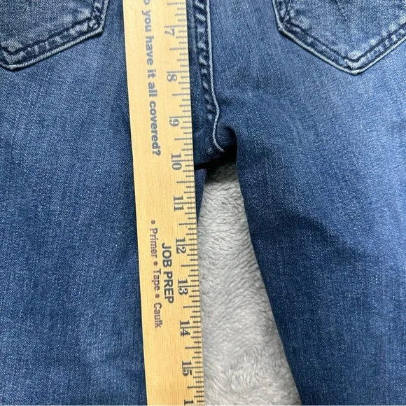 Mother The Dazzler Ankle Fray Mid Rise Distressed Jeans Size 25 Weekend Warrior - Picture 10 of 12